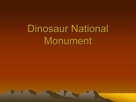 Dinosaur National Monument. Dinosaur National Monument comprises 210,000 acres (325 square miles) of park. It straddles Northern Colorado and Utah, with.