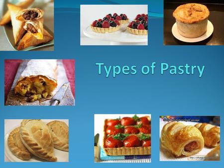 Types of Pastry.