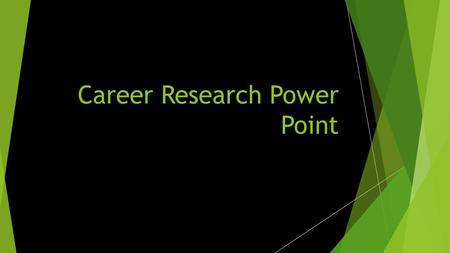Career Research Power Point My Top Cluster  Health Science was my top cluster  My video link for this cluster is (http://www.careeronestop.org/Vi deos/CareerandClusterVideos/care.