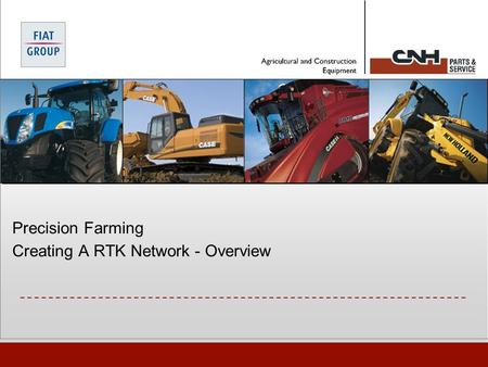 Precision Farming Creating A RTK Network - Overview.