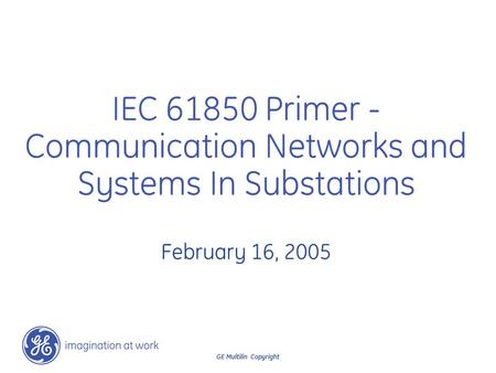 Communication Networks and Systems In Substations