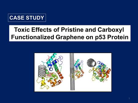 1 Toxic Effects of Pristine and Carboxyl Functionalized Graphene on p53 Protein CASE STUDY.