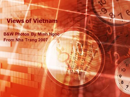 Views of Vietnam B&W Photos By Minh Ngoc From Nha Trang 2007.