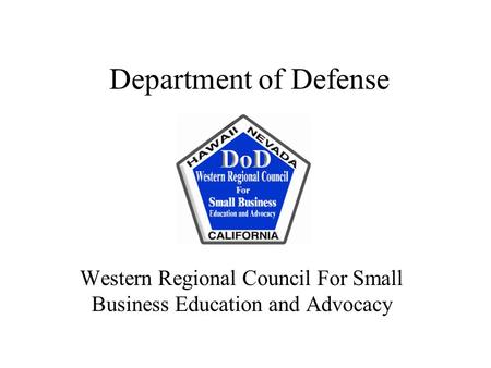 Western Regional Council For Small Business Education and Advocacy