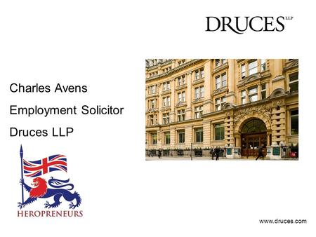Charles Avens Employment Solicitor Druces LLP www.druces.com.