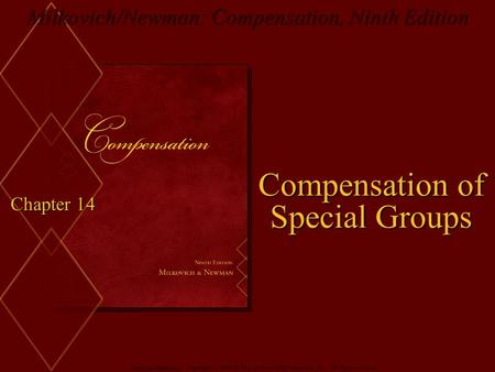 Compensation of Special Groups