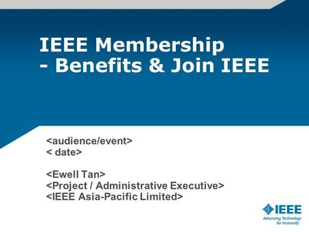 IEEE Membership - Benefits & Join IEEE. The Value of IEEE Membership Knowledge... staying current with the fast changing world of technology Community.
