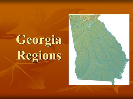 Georgia Regions.