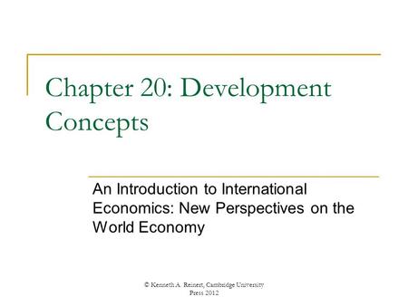 Chapter 20: Development Concepts