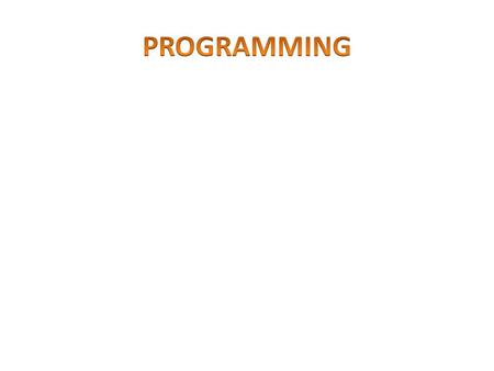 Programming is instructing a computer to perform a task for you with the help of a programming language.