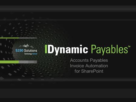 Accounts Payables Invoice Automation for SharePoint.