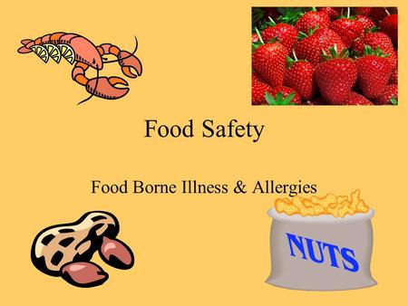 Food Safety Food Borne Illness & Allergies. Bacteria Defined… Any of a uni-cellular prokaryoptic micro- organism of the class of schizoycetes, which vary.