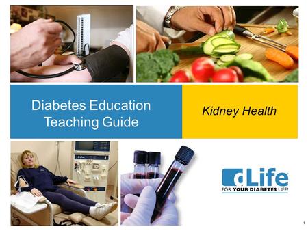 1 Diabetes Education Teaching Guide Kidney Health.
