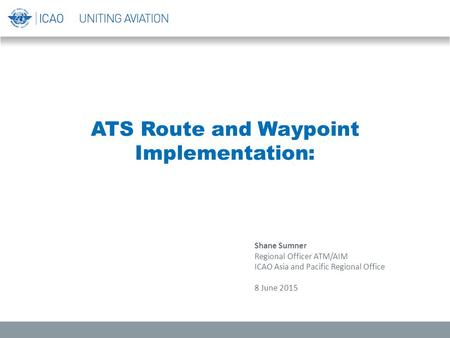 ATS Route and Waypoint Implementation: