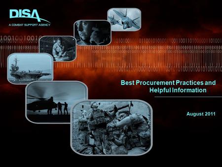 Best Procurement Practices and Helpful Information August 2011.