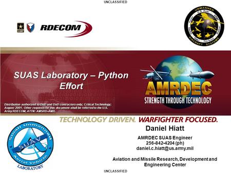 SUAS Laboratory – Python Effort