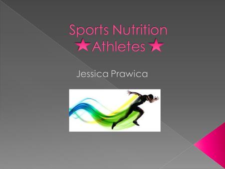 PPromotion of nutrition to athletes to enhance their performance, health, and fitness.