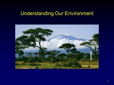 1 Understanding Our Environment. 2 Outline Introduction Historical Perspective  Pragmatic Resource Conservation  Moral and Aesthetic Nature Conservation.