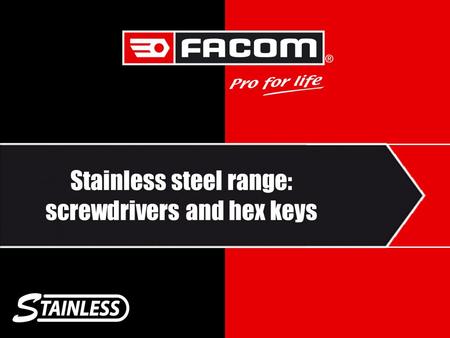 Nom - Stainless steel range: screwdrivers and hex keys.