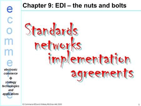 Chapter 9: EDI – the nuts and bolts