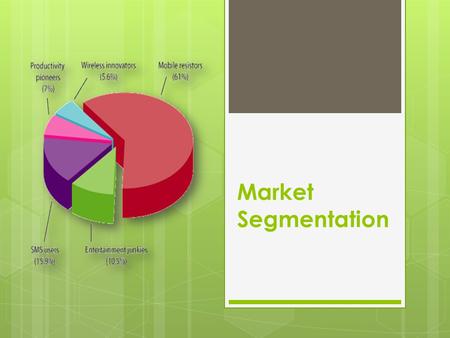 Market Segmentation.