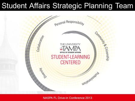 Student Affairs Strategic Planning Team NASPA FL Drive-in Conference 2013.