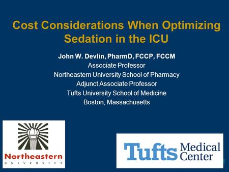 Cost Considerations When Optimizing Sedation in the ICU