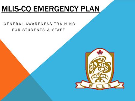 MLIS-CQ Emergency Plan
