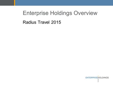 Enterprise Holdings Overview