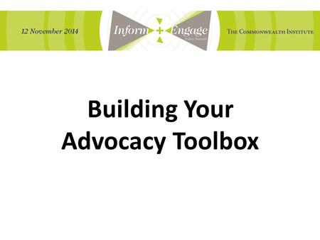 Building Your Advocacy Toolbox. 501(c)(3) Private Foundation 501(c)(4) Examples Tax Treatment Lobbying Activities Electoral Activities Contributions tax-deductible.