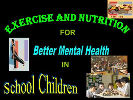 FOR IN. The children of the community need to achieve academic success, gain confidence, increase your self-esteem, avoid peer pressure, stay fit and.