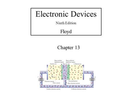 Electronic Devices Ninth Edition Floyd Chapter 13.