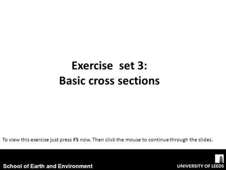 Exercise set 3: Basic cross sections