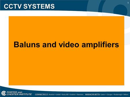 Baluns and video amplifiers