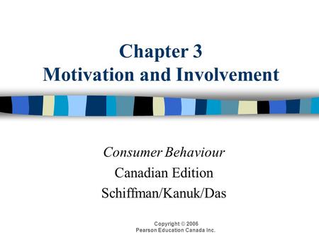 Chapter 3 Motivation and Involvement