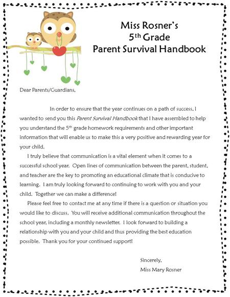 Parent Survival Handbook