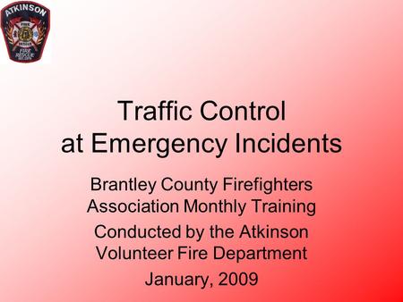 Traffic Control at Emergency Incidents