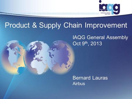 Product & Supply Chain Improvement