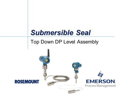Submersible Seal Top Down DP Level Assembly. DP Level Solution for Top-Down Level Measurement Applications Challenge: Many tanks go un-instrumented in.