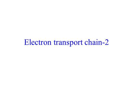 Electron transport chain-2. Introduction The primary function of the citric acid cycle was identified as the generation of NADH and FADH2 by the oxidation.