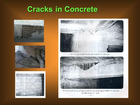 Cracks in Concrete. 2-Classifications 2-Classifications 3-Concrete removal, preparation 4-References Cracks in Concrete 1-lntroduction.
