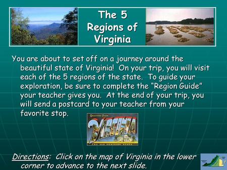 The 5 Regions of Virginia