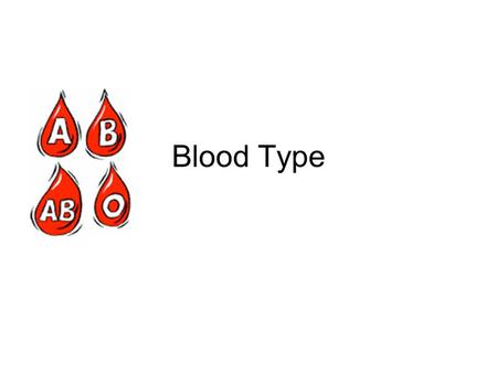 Blood Type.