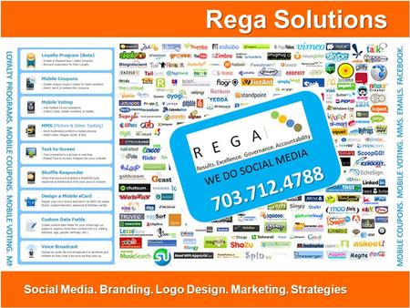 Rega Solutions Social Media. Branding. Logo Design. Marketing. Strategies.