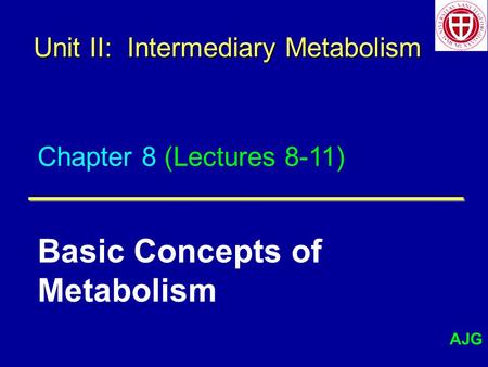 Basic Concepts of Metabolism