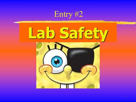 Entry #2 Lab Safety.
