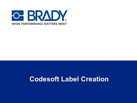 Codesoft Label Creation. Codesoft Edition Overview Editions of Codesoft include: Codesoft Print Only – open and print files created in other versions.