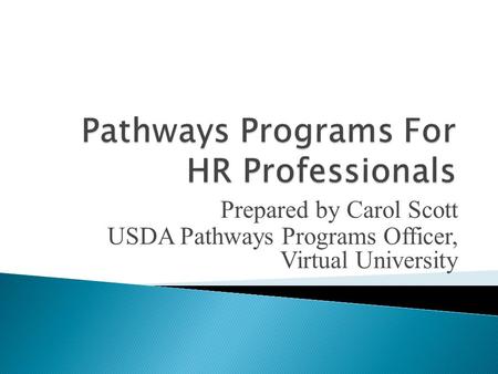 Pathways Programs For HR Professionals