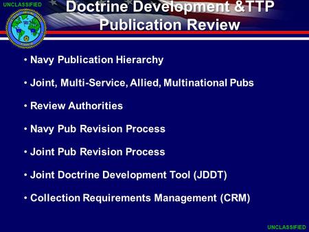 Doctrine Development &TTP Publication Review