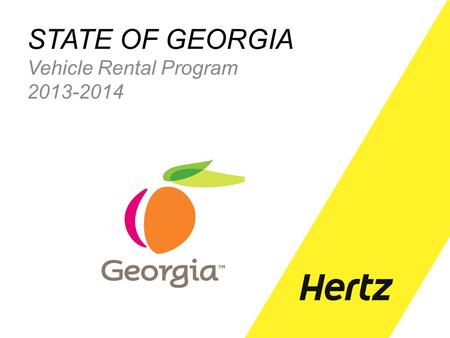 STATE OF GEORGIA Vehicle Rental Program 2013-2014.